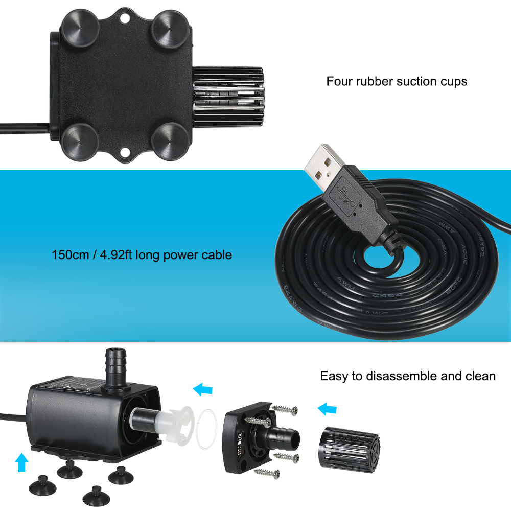 USB DC5V 4.8W Ultra-quiet Mini - Marine Aquarium Equipment recensie en prijs