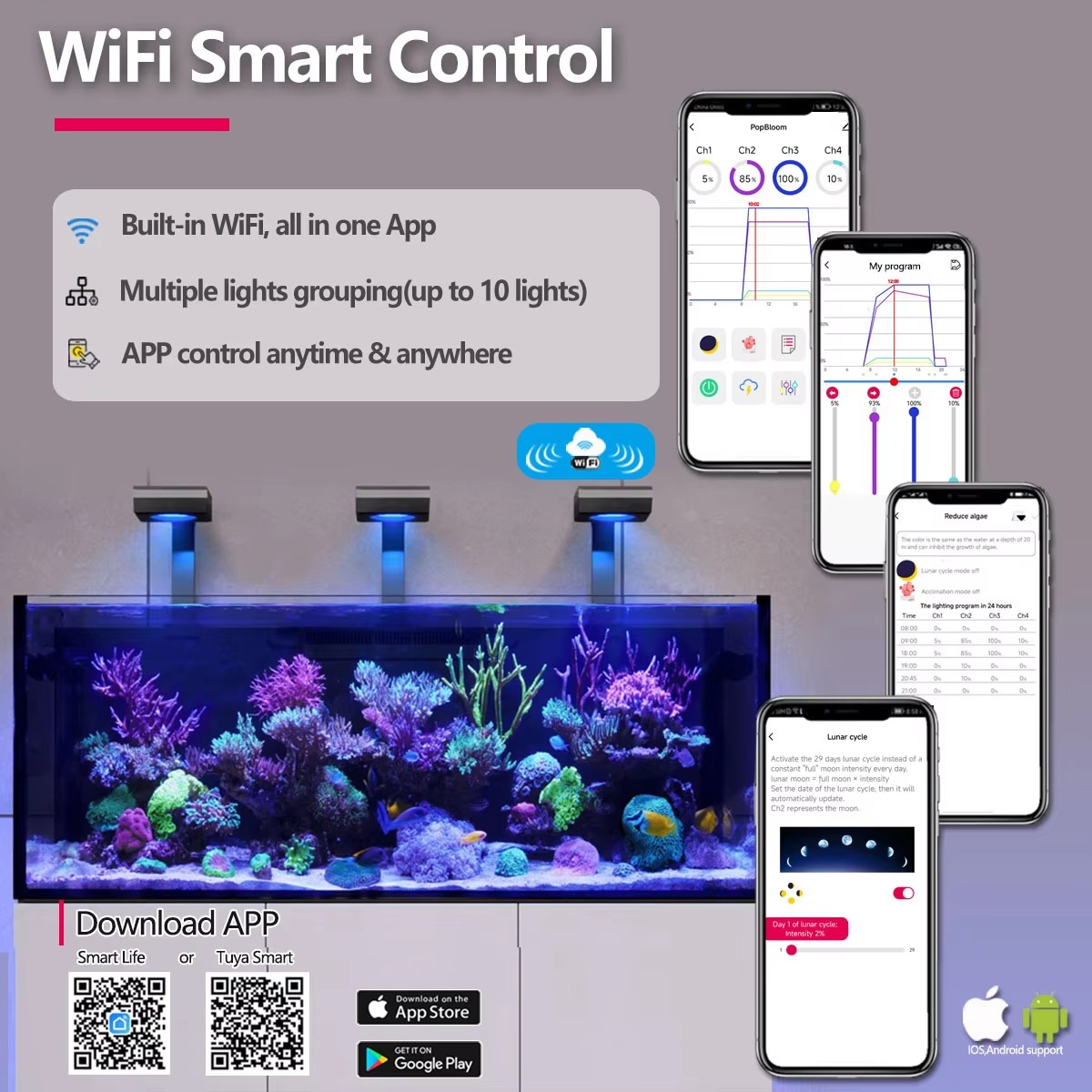 PopBloom RL90 WiFi Reef Aquari - Aquarium Marine Fishes recensie en prijs