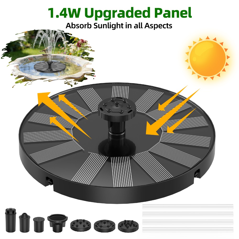 New 1.4W Solar Fountain Stable - Marine Aquarium Equipment recensie en prijs