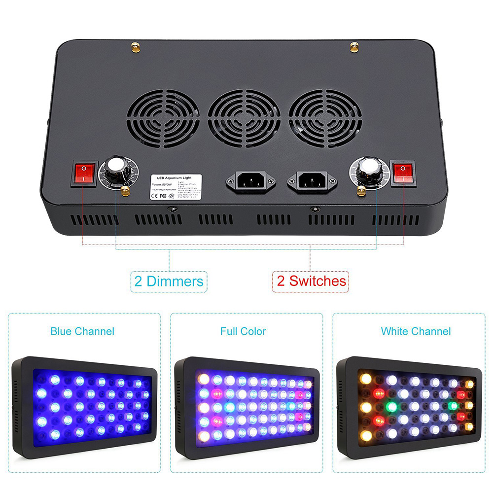 165W LED Aquariums Light Dimma - Aquarium Marine Fishes recensie en prijs