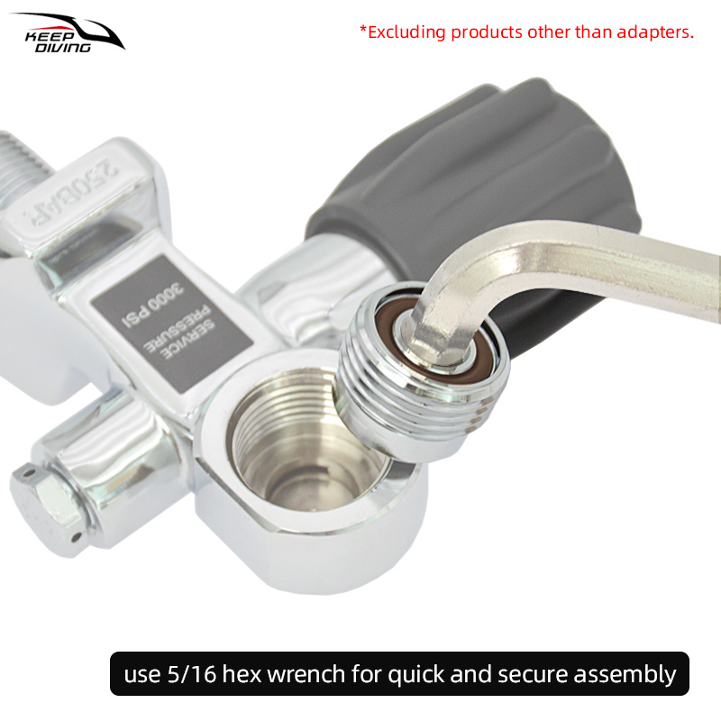 1Pcs DIN to Yoke Adapter Scuba - Marine Aquarium Equipment recensie en prijs